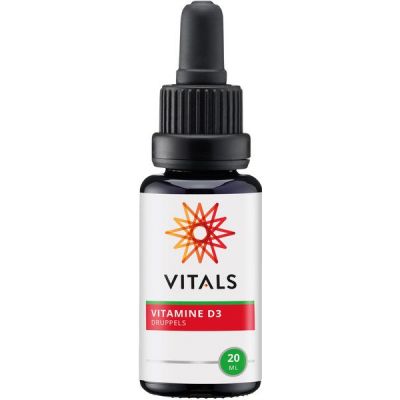 Vitamine D3 druppels van Vitals, 1 x 20 ml
