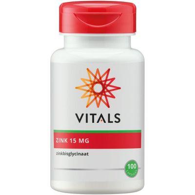 Zink 15 mg van Vitals, 1 x 100 stk
