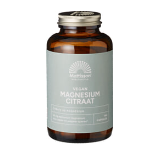 Active magnesium-citraat van Mattisson GEEN BIO, 1 x 180 capsules