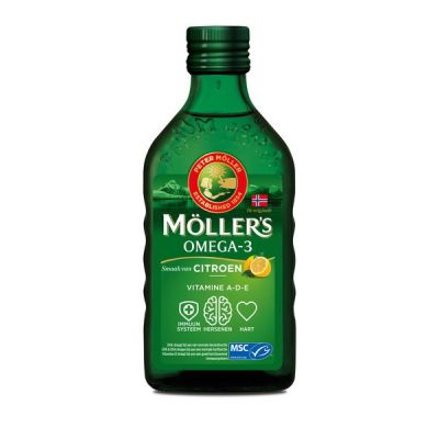 Levertraan citroen van Mollers, 1 x 250 ml