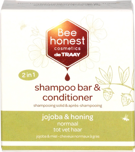 Shampoobar jojoba + honing van Bee honest cosmetics, 1 x 80 g
