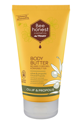 Bodybutter Olijf + Propolis van Bee honest cosmetics, 1 x 150 ml