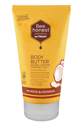Bodybutter Kokos + Honing van Bee honest cosmetics, 1 x 150 ml