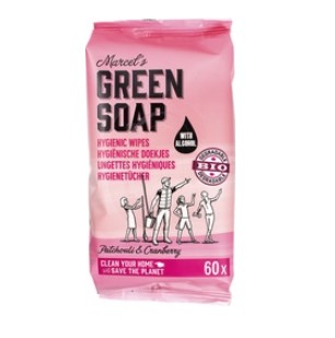 Reinigingsdoekjes van Marcel`s Green Soap, 6 x 60 stk