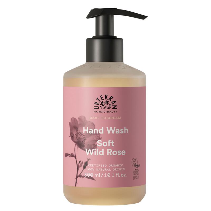Soft Wilde Rose Handzeep van Urtekram, 1 x 300 ml