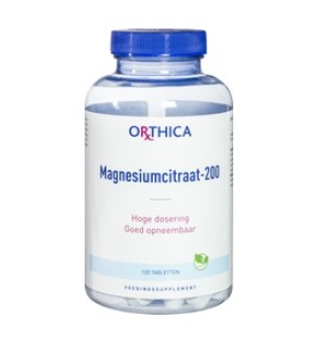 Magnesiumcitraat-200 van Orthica, 1 x 120 stk