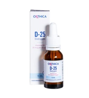 D-25 oliedruppels van Orthica, 1 x 15 ml