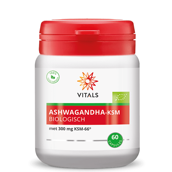 Ashwagandha capsules van Vitals, 1 x 60 stk