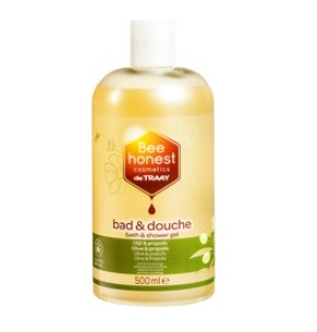 Bad en douche olijf + propolis van Bee honest cosmetics, 1 x 500