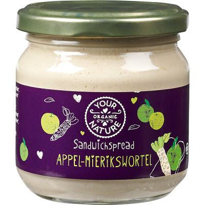 Sandwichspread appel-mierikswortel van Your Organic Nature, 6x 1