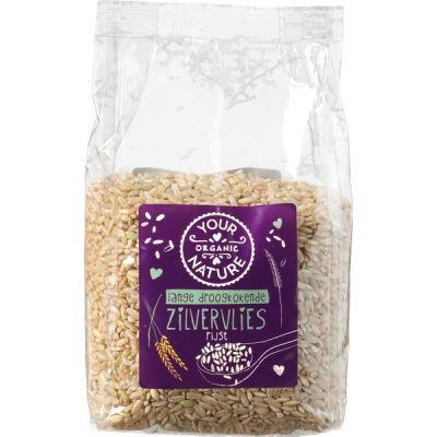 Lange zilvervliesrijst van Your Organic Nature, 6 x 400 g