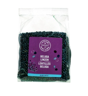 Beluga linzen van Your Organic Nature, 6 x 400 g