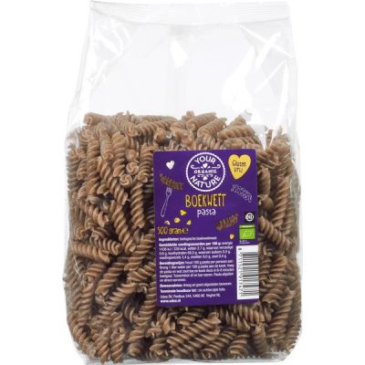 Boekweit pasta van Your Organic Nature, 12 x 500 g