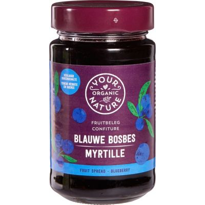 Blauwe bes Fruitbeleg van Your Organic Nature, 6 x 250 g