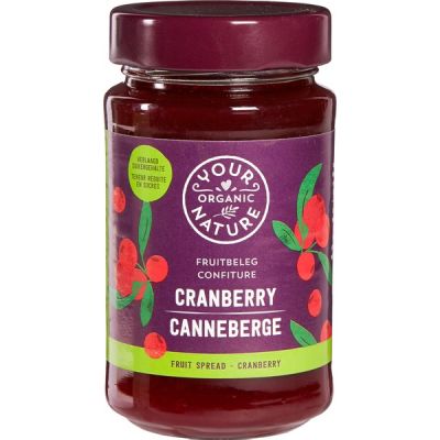 Cranberry Fruitbeleg van Your Organic Nature, 6 x 250 g