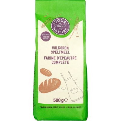 Speltmeel volkoren 500g van Your Organic Nature, 4 x 500 g