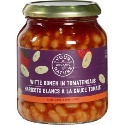 Witte bonen in tomatensaus  van Your Organic Nature, 6 x 360 g