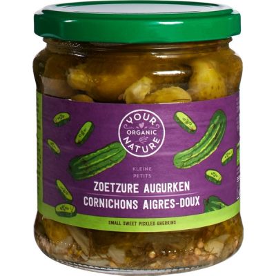 Augurken zoetzuur  van Your Organic Nature, 6 x 330 g