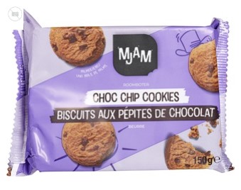 Choc chip cookies van MJAM, 12 x 150 g