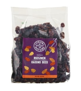 Rozijnen Sultana van Your Organic Nature, 6 x 300 g