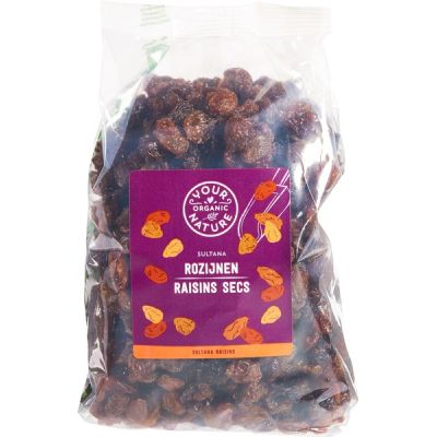 Rozijnen Sultana van Your Organic Nature, 6 x 500 g