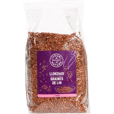 Lijnzaad van Your Organic Nature, 6 x 400 g