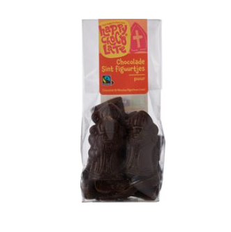 Sintfiguren puur van Happy Chocolate, 12 x 115 g