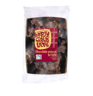 Chocolade pindarotsen puur van Happy Chocolate, 10x 150 g