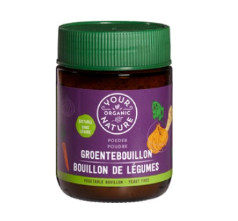Heldere groentebouillonpoeder zonder gist van Your Organic Natur