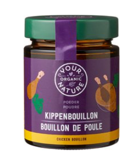 Kippenbouillon poeder gistvrij van Your Organic Nature, 6 x 110 g