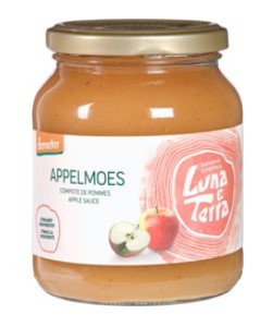 Appelmoes met appeldiksap van Luna e Terra, 6 x 360 g