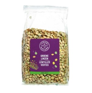 Groene linzen van Your Organic Nature, 6 x 400 g