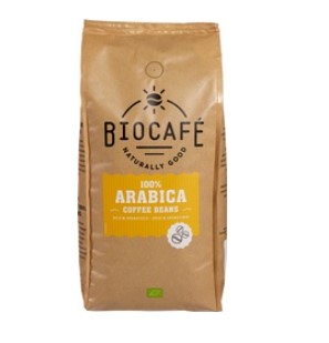 Arabica 100% Arabica van Biocafe bonen, 1x 1 kg