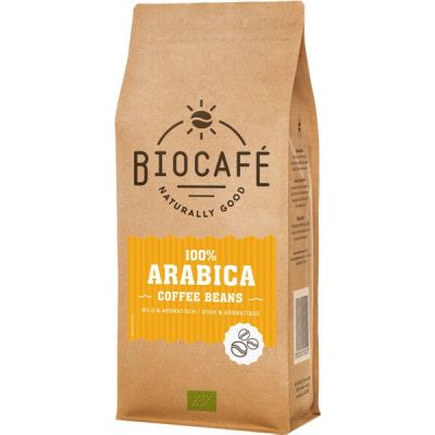 Arabica 100% Arabica van Biocafe bonen, 6 x 500 g