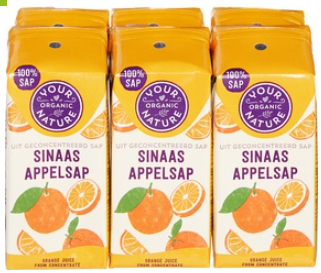 Sinaasappel sap 4 x 6x200ml van Your Organic Nature