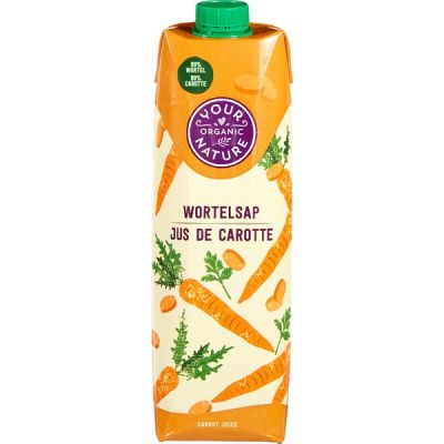 Wortel sap van Your Organic Nature, 6 x 1 l