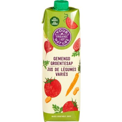 Groente sap gemengd van Your Organic Nature, 6 x 1 l