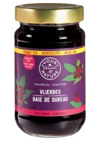 Vlierbessen jam van Your Organic Nature, 6 x 375 g
