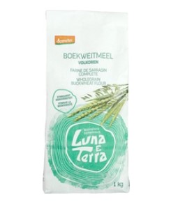 Boekweitmeel volkoren Demeter van Luna e Terra, 6 x 1000 g