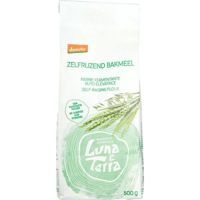 Zelfrijzend bakmeel Demeter van Luna e Terra, 4 x 500 g