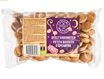 Spelt kruidnoten van Your Organic Nature, 24 x 200 g Spelt kruidnoten van Your Organic Nature, 24 x 200 g