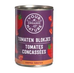 Tomaten blokjes van Your Organic Nature, 12 x 400 g