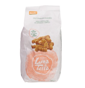 Spelt spiralen volkoren pasta demeter van Luna e Terra, 8x500 gr