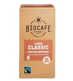 Lungo van Biocafe cups, 6 x 20 stuks