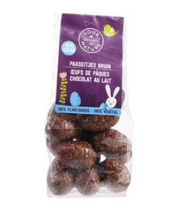 Paaseitjes massief bruin vegan van Your Organic Nature, 12 x 150