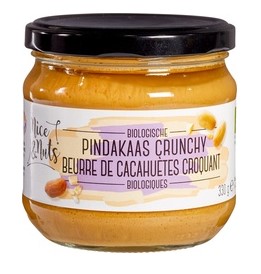 Pindakaas Crunchy met zout van Nice & Nuts, 6 x 350 g