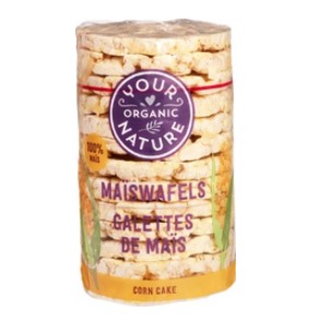 Maiswafels zonder zout van Your Organic Nature, 12 x 100 g