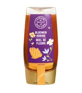 Bloemen honing vloeibaar knijpfles van Your Organic Nature, 6 x