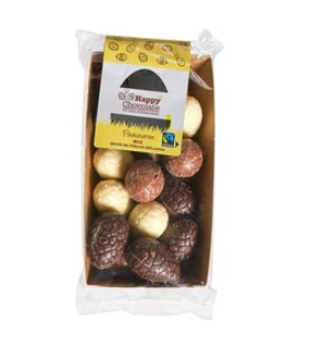 Paaseitjes mix massief van Happy Chocolate, 12 x 150 g