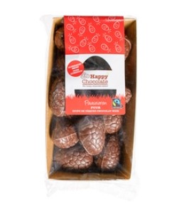 Paaseitjes puur alternatief gezoet van Happy Chocolate, 12 x 150